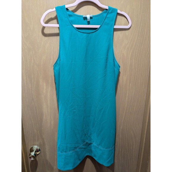 4/$12 Leith Medium Racerback Shift Mini Dress Green - Picture 1 of 7